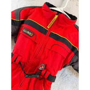 Obermeyer Alt 2 Kids Snow Bib Suit Red Black I-Grow Insulated Size 2